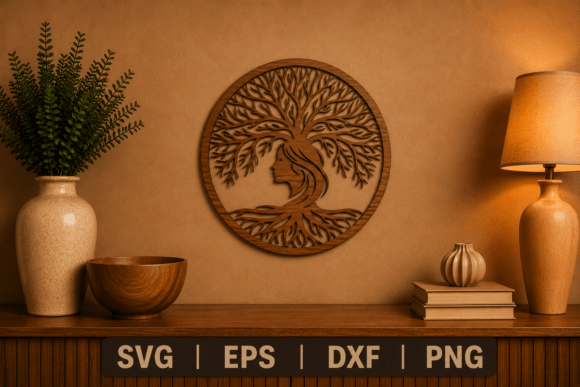 Elegant Tree Wall Decor: Your Next Laser Cut SVG Project
