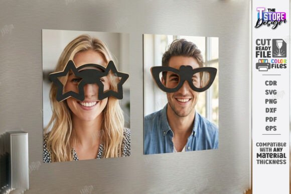Funny Photo Magnet Laser Cut: Creative DIY Props