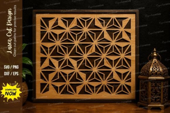 Geometric Panel Laser Cut SVG Design
